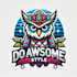 do awesome style with owl unique style mascot logo design