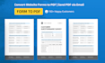 convert website form data to PDF or send PDF via email