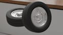design vehicles rim and tire for game and 3d printing