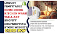 high converting home decor, kitchen and wall art shopify website