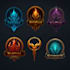 create a fantasy, rpg, sci fi, steam logo
