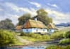 create landscape of digital watercolor