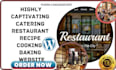 design catering website restaurant website recipe cooking baking website