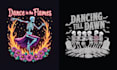 make custom skeleton dance studio logo with illustration style