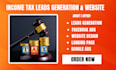 income tax leads income tax website finance website income tax leads
