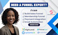 design gohighlevel thrivecart groove funnels systeme sales or membership funnel
