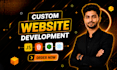 do full stack website development as mern stack developer, backend frontend dev