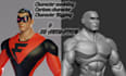 3d character modeling 3d cartoon character, 3d rigging in blender maya