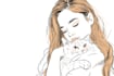 make simple line art illustration of your image, product