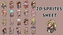 design 2d sprites,pixel sprites,sprites sheet,rpg maker mv,mz,sprites animation