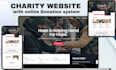 design a dynamic nonprofit charity website with donation system