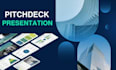 design a pitch deck presentation, pitch deck design, and investor pitch deck
