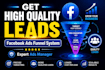 run facebook ads campaign for lead generation and sales