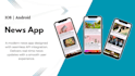develop a flutter app with firebase and rest API integration