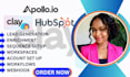 setup clay com workflow sequence apollo io hubspot automation enrichment webhook