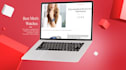 create a stylish laptop website promo video
