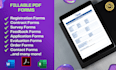 create or redesign fillable PDF forms from word or excel