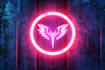 design typeface or typography cyberpunk, futuristic logo