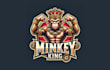 design amazing monkey king mascot logo with express delivery