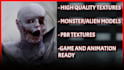 3d model monster, human, alien, robot for games, animations