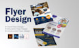 eye catching design travel flyer, construction flyer for you