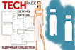 create hat tech pack handbag hat design bag tech pack flat clothing tech pack