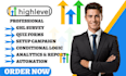 setup gohighlevel survey ghl quiz forms campaign management conditional logic