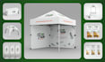 create professional canopy tent, table cover, and feather flag designs