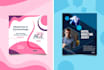 design professional social media graphics and headers