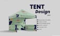 design  canopy tent,  feather flag and table cover