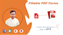 create a fillable PDF form