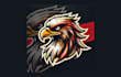 do creative hawk head mascot logo with free source file