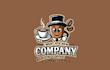 make your barista coffee mascot logo  in one day