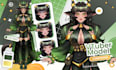 design vtuber and live2d rigging vbridger with high quality