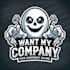 do unique spooky ghost mascot logo with company