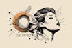 make a minimalist lineart tattoo design or illustration