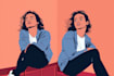 draw a minimalist vector portrait for you