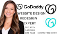 godaddy website redesign godaddy website design godaddy website