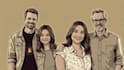 draw a vector art family portrait