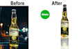 remove backgrounds and add drop or natural shadows
