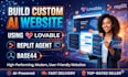 build custom ai website using lovable replit agent  base44