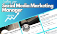 be your social media marketing manager and content creator