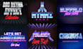design custom 80s 90s vintage retro logo