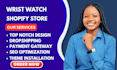 design highly profitable watch shopify store smart watch website bracelet store