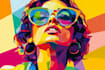 draw your photo into wpap pop art