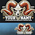 do outstanding ram skull mascot logo with express delivery