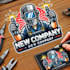 do creative welder mascot logo with unique creativity design
