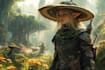 paint a character illustration in a fantasy world