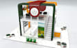 create 3d trade booth, exhibition stand, stall, both, kiosk