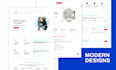 create professional landing page design, website in figma